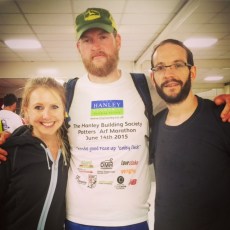 A bit rained on at the end of the Potteries Marathon