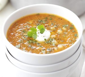 Low GI  recipes from BBC Good Food - Red lentil, chickpea and chilli soup