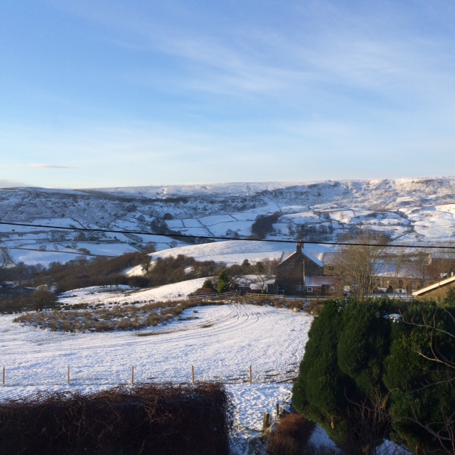 The view from our bedroom window at The Orange Tree