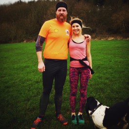 Running buddies! Boxing Day run in the rain with my brother-in-law